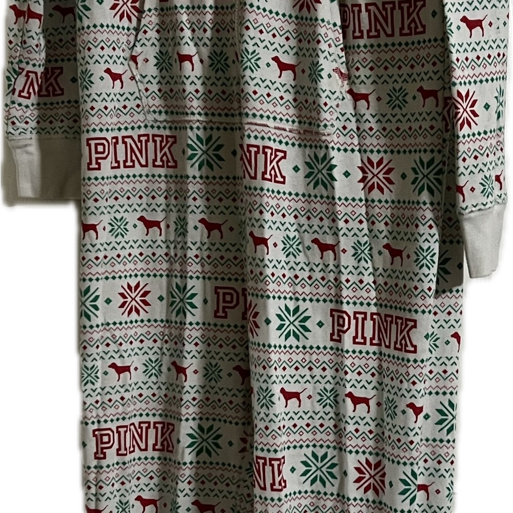 PINK Victoria's Secret Red and Green Nightgown Pajamas